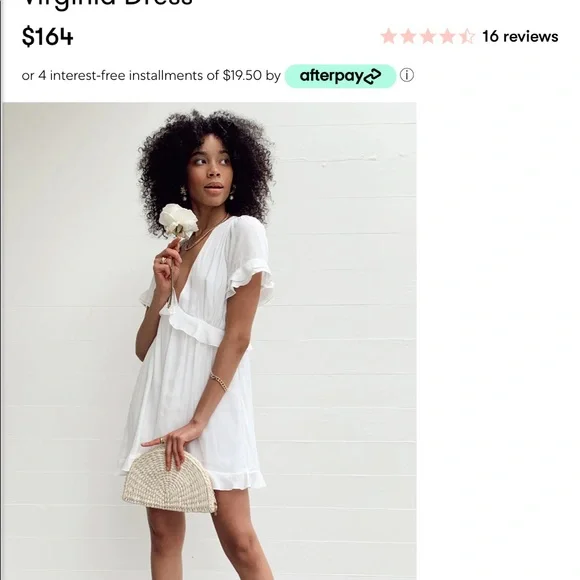 Show Me Your Mumu NWT Virginia Mini Dress White Speckle Dots Flowy - Picture 12 of 13